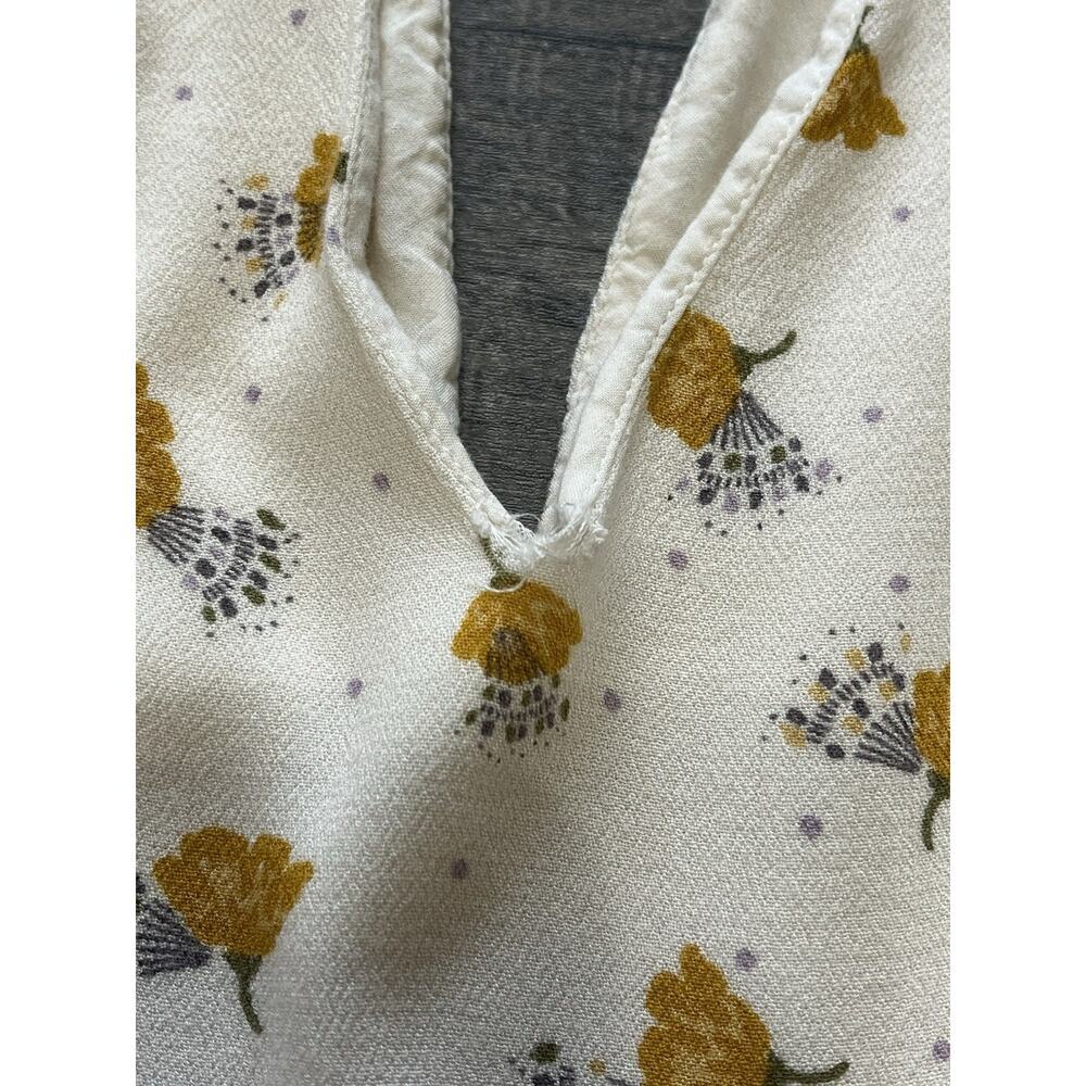 Free People Womens Tegan Long Bell Sleeve Floral Printed Boho Mini Dress Size 2 - Picture 7 of 13